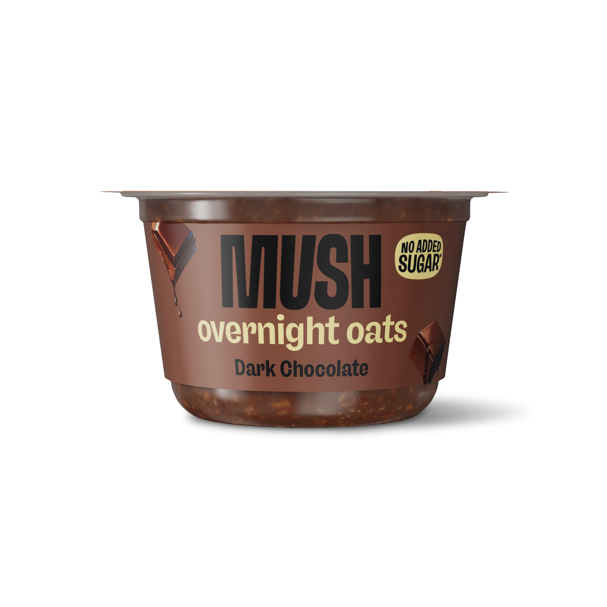 MUSH Dark Chocolate | Rich, Creamy Overnight Oats w/ 7g Protein